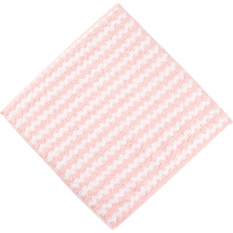 Dish Towel - Coral Velvet - Striped Design - 40 x 60 cm - Highly Absorbent - Oil-Resistant - Kitchen Cleaning - 1 Piece (1/5)