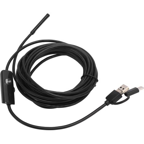 Caméra externe 3-en-1 pour téléphone portable USB 5,5 mm pour l'inspection visuelle des canalisations et la réparation automobile (2M) (1/5)