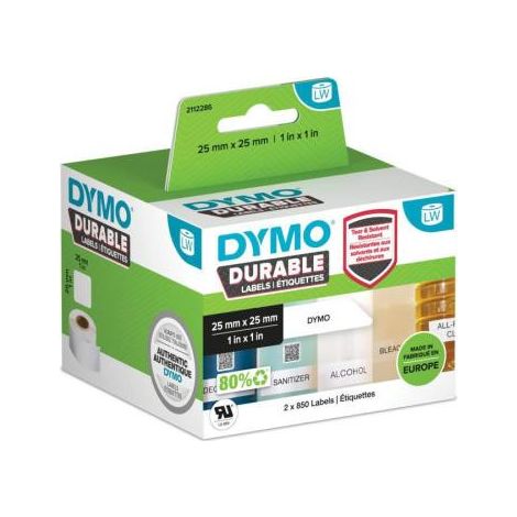 Dymo Cinta Adhesiva Durable Labelwriter Labels 25X25Mm (2 Ro (1/3)