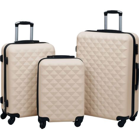 Teenpull – Hartschalen-Trolley-Set 3 Stk. Golden ABS (1/5)