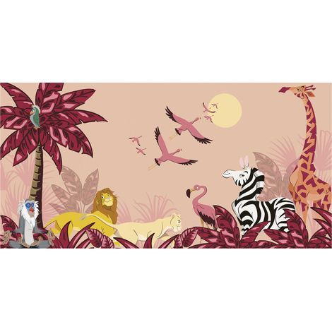 Komar Wandtapete - Disney The Lion King Sunset - 250 x 500 cm - Vlies - für Kinderzimmer (1/3)