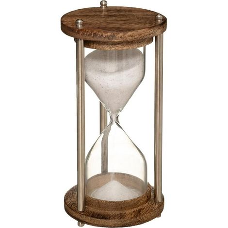 Sanduhr - Metall und Glas - H15 cm (1/3)