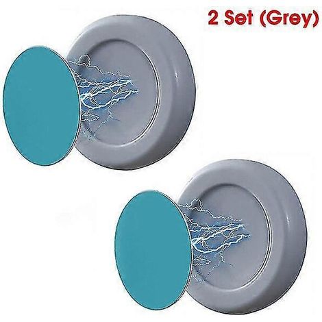 Support magnétique pour télécommande, étagère de rangement murale pour télécommande-2Pcs Grey (1/5)