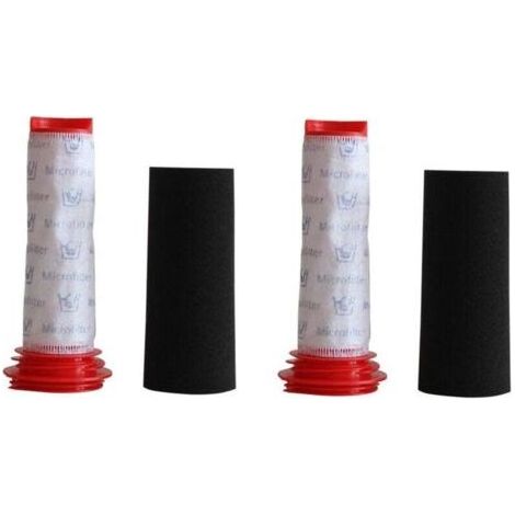 Filtres en mousse (lot de 2) et microfiltres d'hygiène pour les aspirateurs sans fil Bosch BCH6ZOOO et Bosch BBH625W60 (1/4)