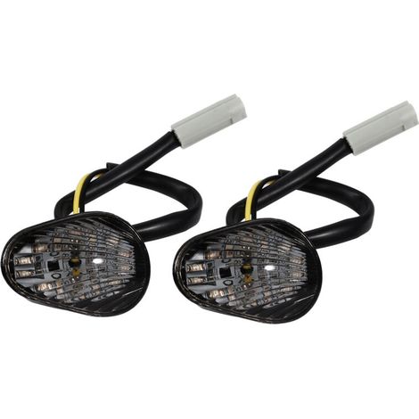 EJ.life Clignotant LED, 1 paire de lampe témoin LED ambre encastré pour YZF R1 R6 R6S(Fumée) (1/5)