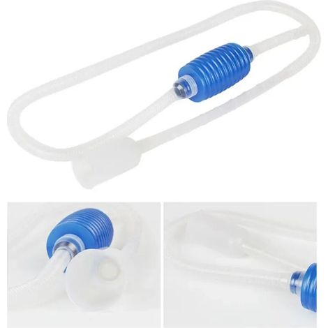 Siphon pour aquarium, pompe à siphon pour aquarium, changeur d'eau semi-automatique, accessoires de filtration d'eau pour gravier, 1 pièce (1,7 m)