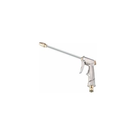 Pistolet à eau haute pression - Pistolet à eau haute pression pour lavage de voiture en métal argenté Pistolet à eau haute pression réglable Pistolet à eau haute pression pour lavage de voiture / arro