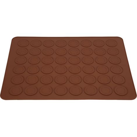 Tapis de cuisson en silicone pour macarons, 48 cavités, antiadhésif, accessoire de pâtisserie.