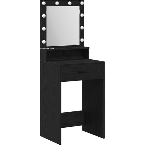 Coiffeuse,Table de maquillage Chêne noir 50 x 41 x 135 cm Bois d'ingénierie CFW721260 (1/5)