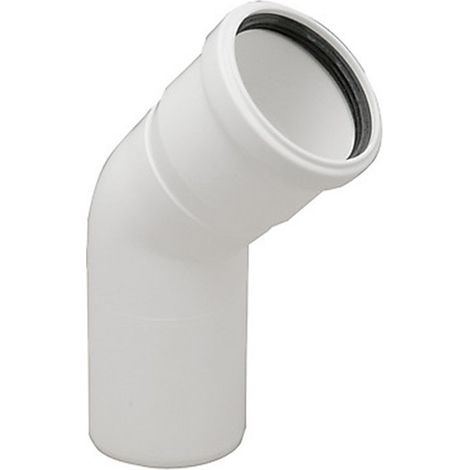 Codo MH de polipropileno para calderas de condensación de Dinak  a 45º - 60mm