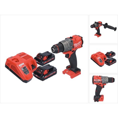 Milwaukee M18 FPD3-302 taladradora de percusión sin cable 18 V 158 Nm sin escobillas + 2x batería recargable 3.0 Ah + cargador
