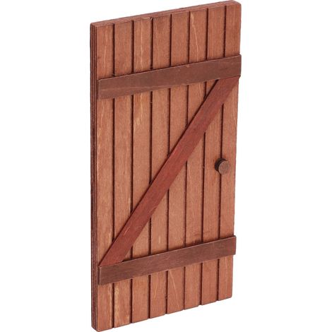 5-teiliges Puppenhaus-Feentür-Set aus robustem Holz, detailgetreue Nachbildung, fröhliche Weihnachtsstimmung, passend für Puppenhäuser im Maßstab 1:12 und 1:6 (1/5)