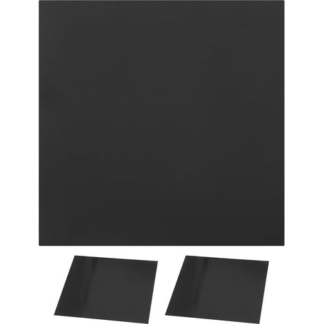 Panneau en aluminium anodisé noir 30 x cm, 0,5 mm, lot de 3, résistant aux intempéries, pour (1/5)
