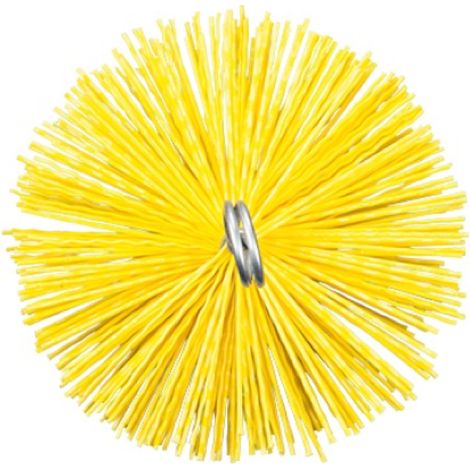 Scovolo tondo in nylon per pulizia canna fumaria camino e stufa pellet Ø200 mm attacco m12 brixo 214612