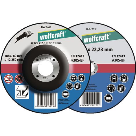 Disco - mola da taglio Wolfcraft diritto, 1624099, 178 mm