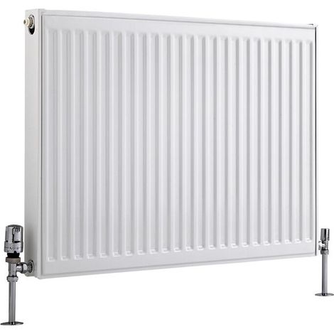 Milano Compact White Type 21 Central Heating Double Panel Plus Horizontal Convector Radiator - 600mm x 800mm (1/5)