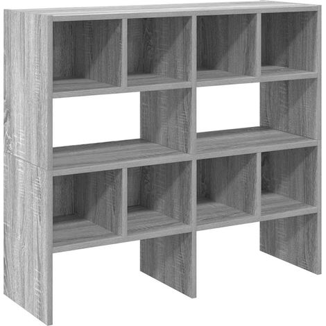 Maison Exclusive - Zapateros 2 uds apilables gris sonoma 89,5x30x