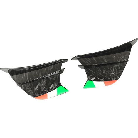 Ailerons latéraux moto Spoiler Carénage Winglets Compatible NINJA 400 250 Z900 Z1000 Style Marbre Brillant (1/5)