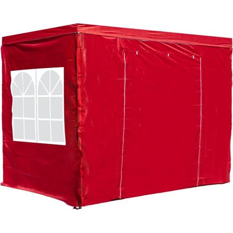 Packs Laterales Carpas Plegables - Pack 4 Laterales para Carpas 3x2 Master 2L1V1P - Rojo