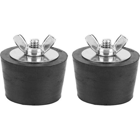 Bouchons d'Hivernage de Piscine 2 Pièces, Bouchon de Gel d'Expansion en Caoutchouc 32mm/1,26 po pour Tuyauterie de Spa de Piscine Hiver Entretien des Raccords (1/4)