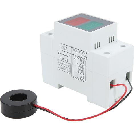 Voltmètre et ampèremètre numérique avec transformateur (CA 80–300 V), fabriqué en 2001 (1/5)