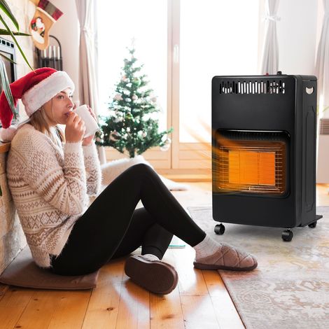 Jiubiaz Chauffage à gaz 4,2 kW avec système ODS, sécurité anti-basculement et coupure de flamme, structure pliable (1/5)