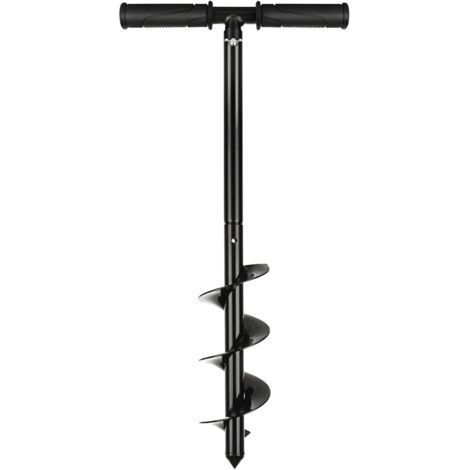 Tariere Manuelle de Plantation, 10 x 60 cm Tarière Manuelle Portable, Noir Tariere pour Perceuse (1/5)