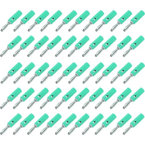 Fiche banane JT-002 4 mm, nouveau type, sans soudure, connecteur pour instrument pédagogique, vert