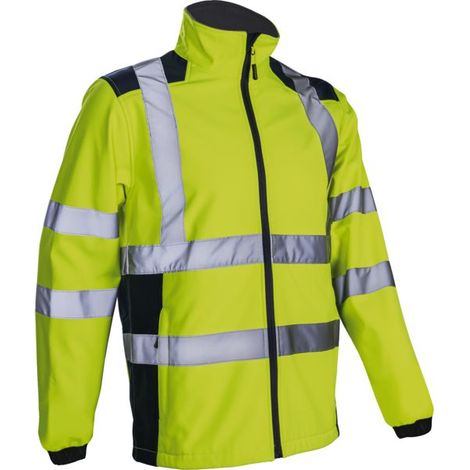 Giacca Softshell Hivi Kanpa Giallo Fluo/marine Tl
