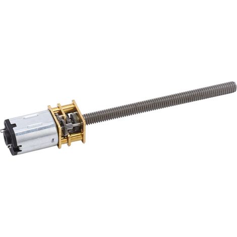 Mikro-Getriebemotor, hohes Drehmoment, 6 V Gleichstrom, 60 U/min, lange Gewindewelle M4x55, Gewindestange, für Heimwerkerprojekte, robust (1/5)