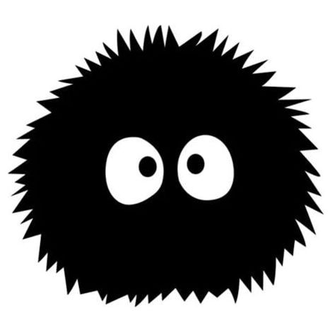 4pcs Totoro Ghibli Laputa Sticker pour voiture，Autocollants de voiture mignons à motifs Décoration amusante Couverture à gratter Autocollants de voiture créatifs，noir