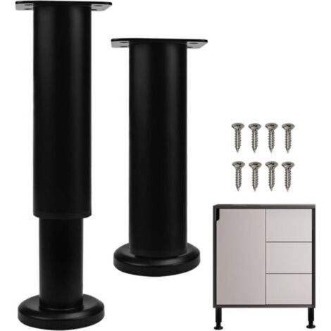 Pieds de meubles en acier inoxydable, pieds de meubles réglables, 18–30 cm, pieds de table en acier, pieds de support pour meubles, pieds de support pour lit, pieds de lit réglables pour canapé et cha (1/5)