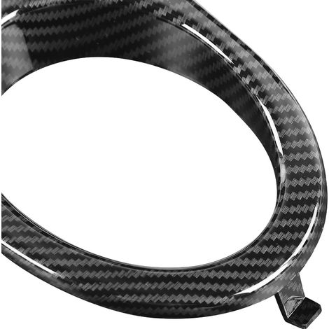 caches antibrouillards doubles pour pare-chocs avant BMW E46 M3 2001-2006, en fibre de carbone (1/4)