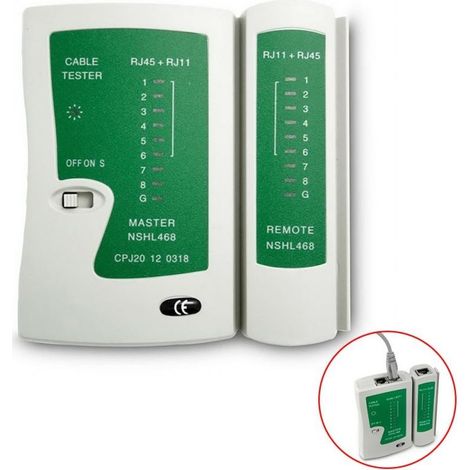 Essai De Réseau Cable Lan Avec Téléfone éthernet Led Rj45 Rj11 Sy - 468 (1/5)