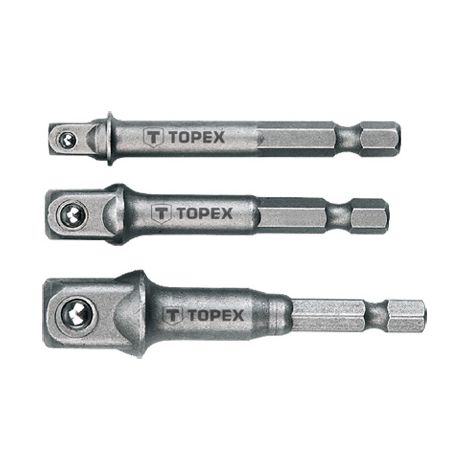 Satz mit 3 Steckschlüsseladaptern 1/4-3/8-1/2 38d151 Topex (1/3)