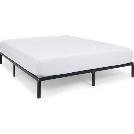 Lit double TIDUR Noir 180x200 cm (1/4)