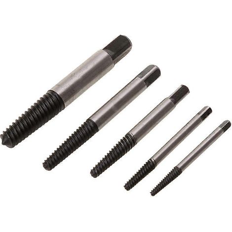 Kit de 5 extracteurs de vis de 4 à 18 mm (petites et grandes) pour retirer les goujons cassés (1/5)
