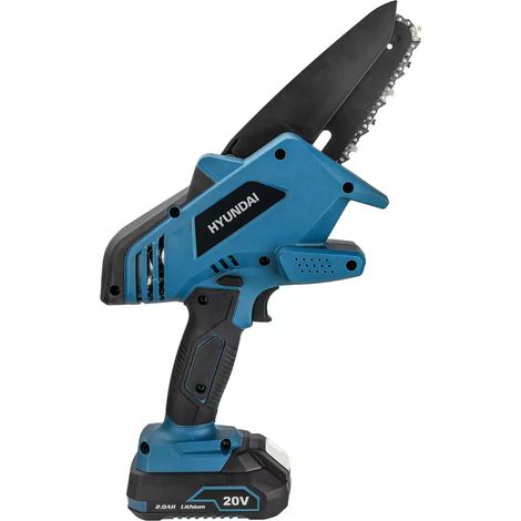 potatore a catena a batteria hyundai "25310" barra 12,5 cm 20v, solo corpo macchina