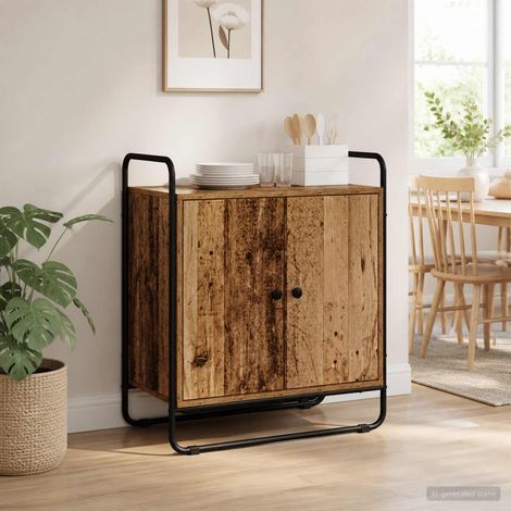 Aparador Madera envejecida 68 x 35 x 75 cm Madera de ingeniería (1/4)
