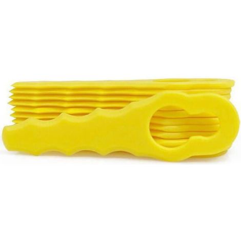 Lame De Rechange - 100 Pièces - Pour Tête De Coupe-Bordure À Double Lame Dentelée - Compatible Avec Modèles RAC155 RAC157 RAC158 - Lot (1/5)