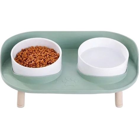 Booster Bowl – mit rutschfestem Ständer – Doppelnapf-Set – Geeignet für kleine bis mittelgroße Hunde – Ausführung A (1/5)