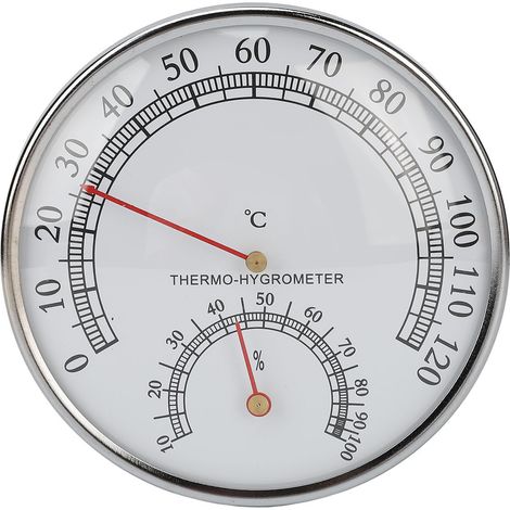 Thermomètre Hygromètre Mécanique 2 en 1 pour Sauna, Précision Élevée 0‑120°C, Échelle Claire pour Intérieur (1/5)
