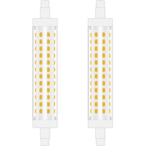 Pair - 118mm R7S Ampoule LED 10W Blanc naturel 4000K linéaire projecteur à double extrémités remplacement de l’ampoule halogène 100W parfait pour chambre, salle de bain Non-Dimmable 2pcs (1/5)