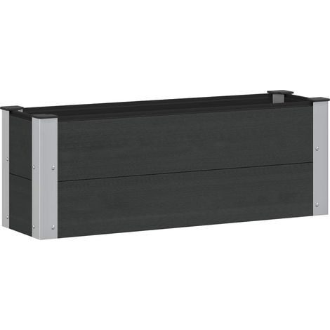 Maison Exclusive - Jardinière surélevée Noir 100 x 30 x 36 cm (1/5)