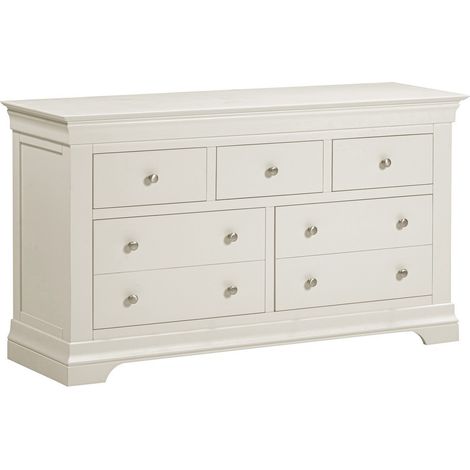 Bordeaux 3+2 Drawer Chest of Drawers - L43 x W78 x H139 cm - Ivory