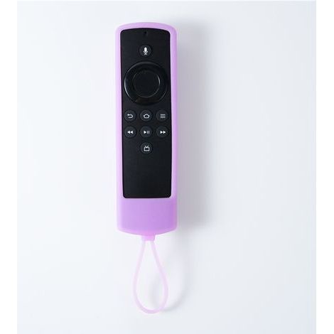 Kompatibel mit Amazon TV-Fernbedienungen (1., 2. und 3. Generation) — Universelle Silikon-Schutzhülle mit Trageschlaufe — Leuchtet im Dunkeln, ist dick und stoßfest — 2er-Pack (Lila + Blau) (1/5)