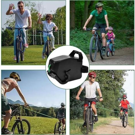 Sangle de remorquage pour vélo - Accessoires de vélo - 2,5 m - Rétractable - Charge utile 300 kg - ABS (1/4)