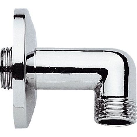 Angolo ½mx½m in ottone cromato con rosone scorrevole