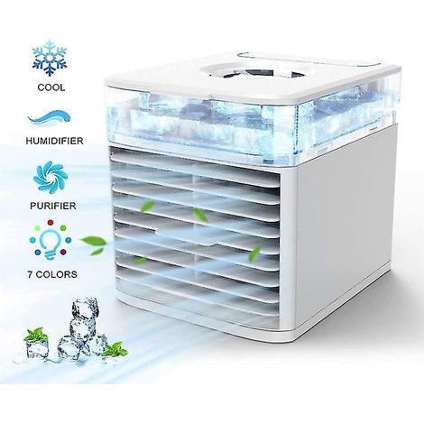 Crea – Rafraîchisseur d'air portable 4-en-1 – Climatisation, humidification, purification – 3/4 capacité réservoir – Pour espaces confinés (1/4)