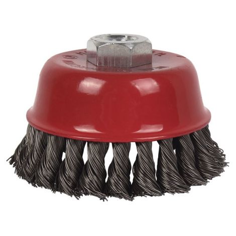 Cepillo Alambre Copa Trenzado M14 Acero 0.5 mm Ø COFAN                          125 mm                                         6.500